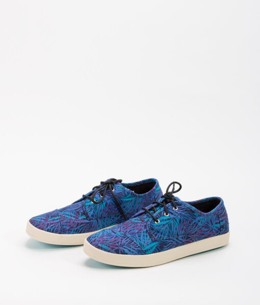TOMS Women Sneakers PASEO Canvas Palms, Blue 65.99