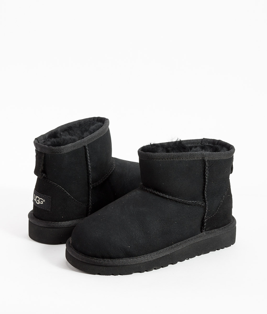 UGG Kids Ankle Boots CLASSIC MINI, Black | T6/8