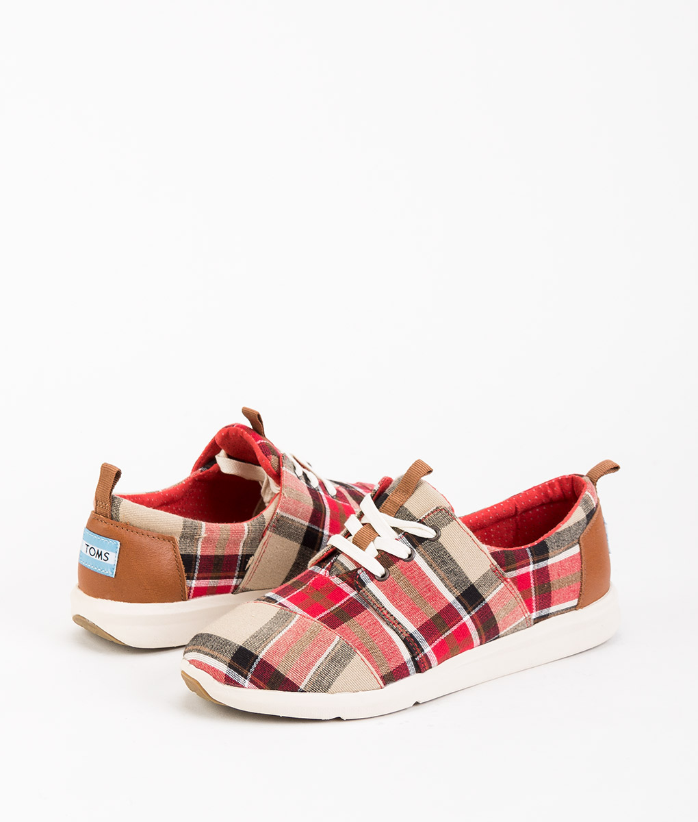TOMS Women Sneakers 8895 DEL RAY, Red Warm Tan 89.99 1