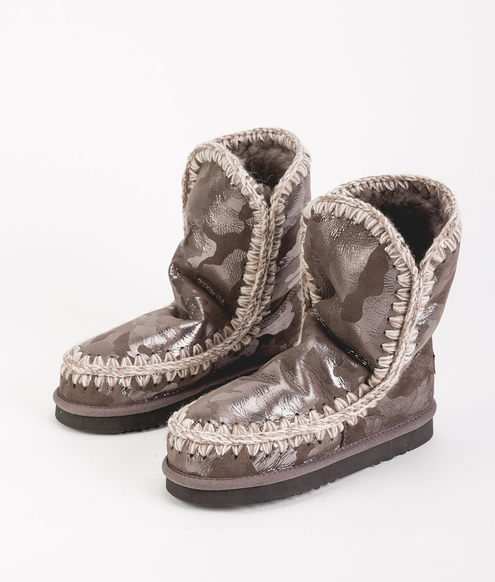 MOU Women Ankle Boots ESKIMO BOOT 24 LIMITED EDITION, Camel Silver 259.99