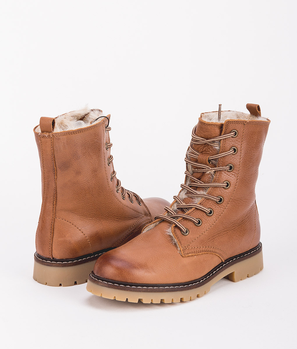 Women Ankle Boots 3348450 WARM CLEAN BOOT, Cognac 1 | T6/8