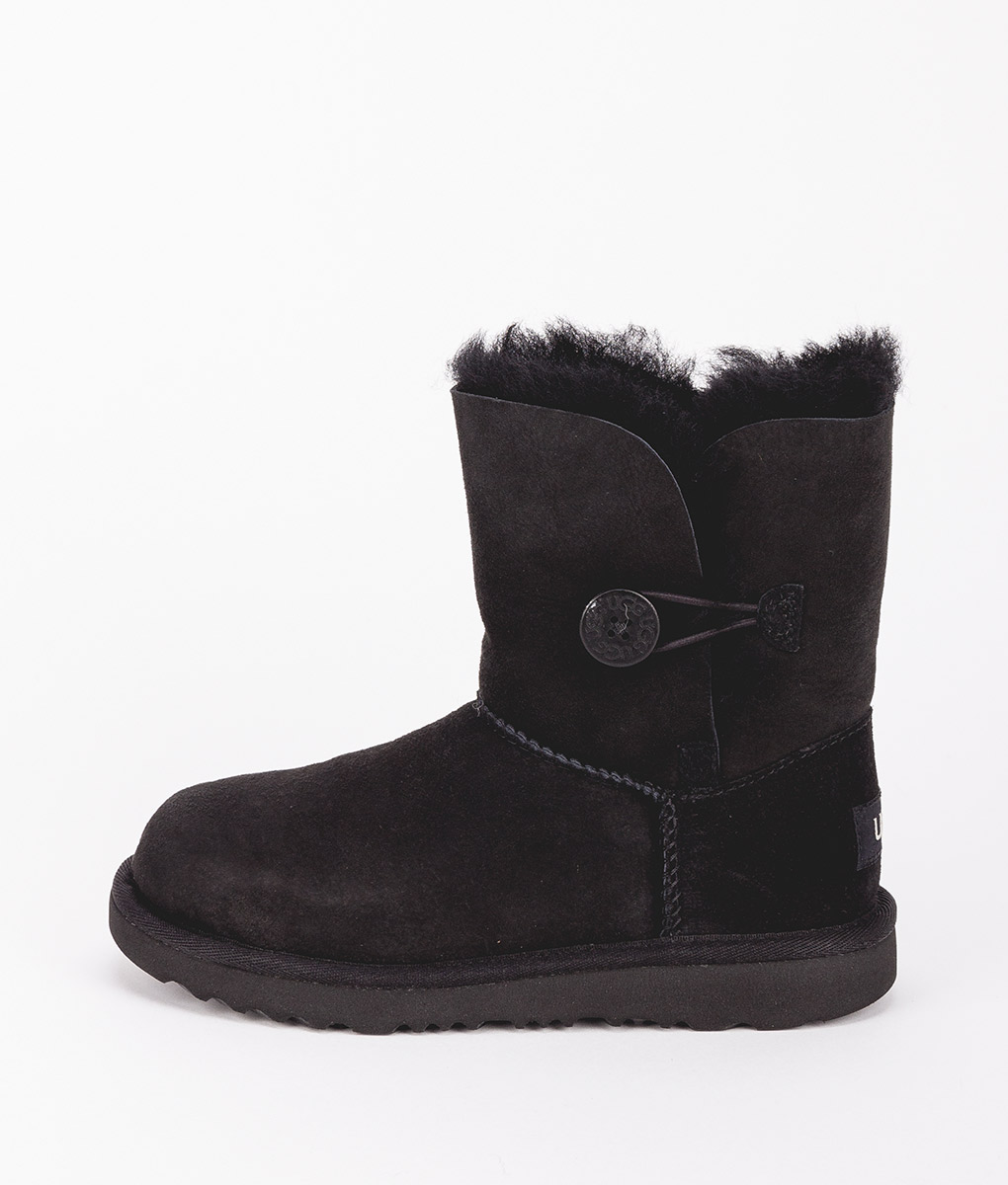 UGG Kids Ankle Boots 1017400K BAILEY BUTTON II, Black