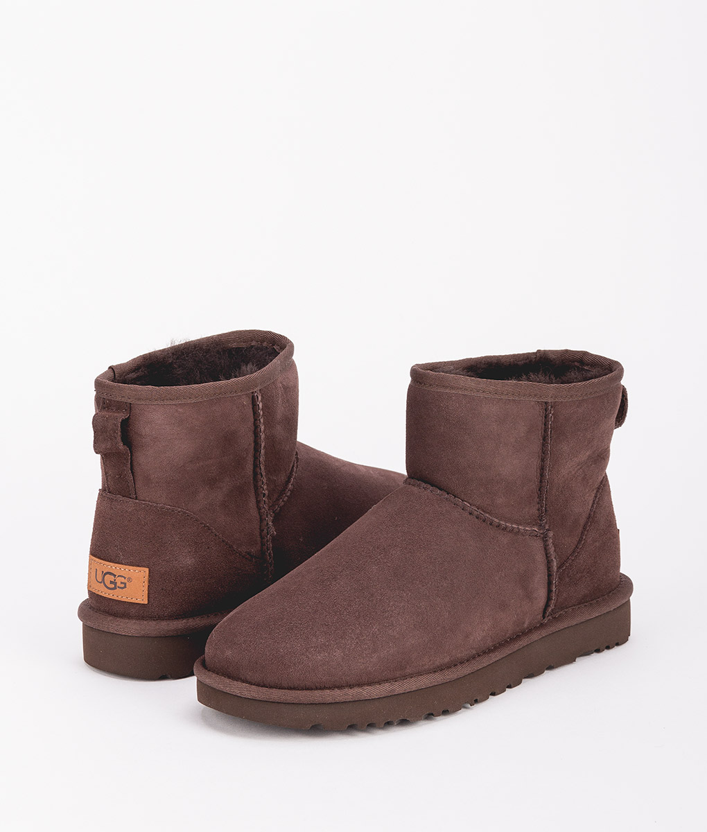 UGG Women Ankle Boots 1016222 CLASSIC MINI II, Chocolate 1