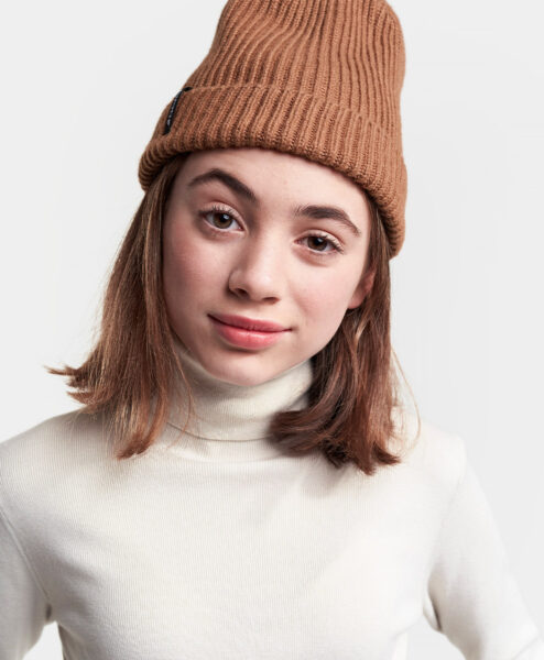 DIDRIKSONS Youth Beanie 502842 NILSON, Toffee Brown