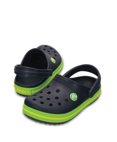 crocs navy volt green